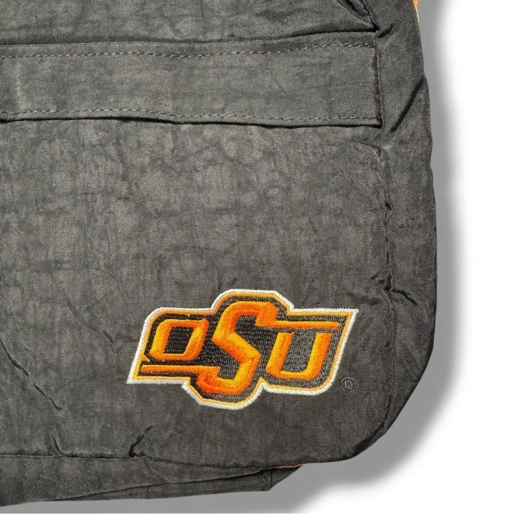 NWOT Alan Stuart Black Oklahoma State University Messenger Bag